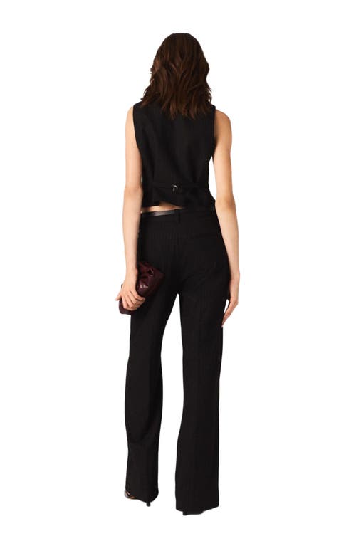 Maje Diamanté Tailored Jacket In Black