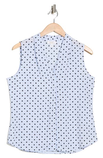 Nordstrom Rack V-neck Sleeveless Woven Shell Top