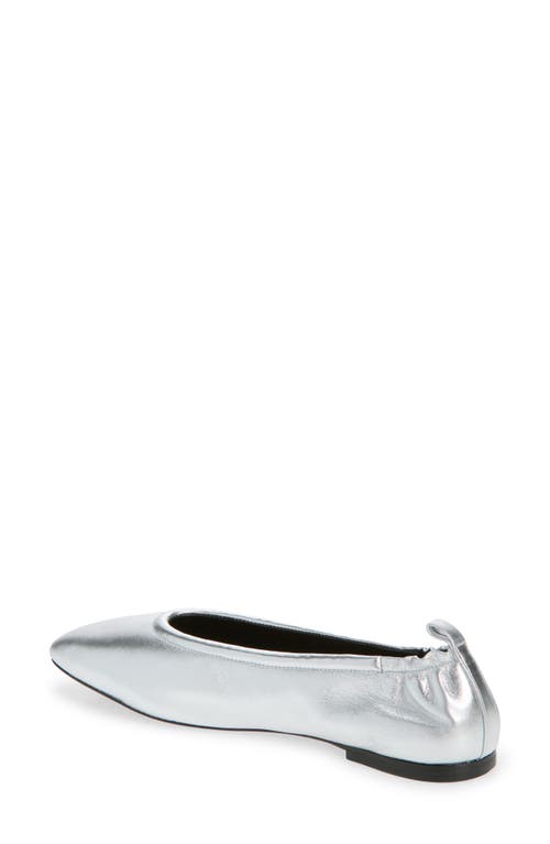 3.1 Phillip Lim Id Stretch Back Ballet Flat In Silver