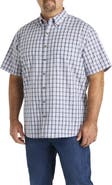 Harbor Bay by DXL Big & Tall Easy-Care Medium Plaid Sport Shirt