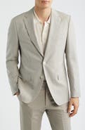 BOSS Hutson Slim Fit Tan Mélange Virgin Wool Sport Coat
