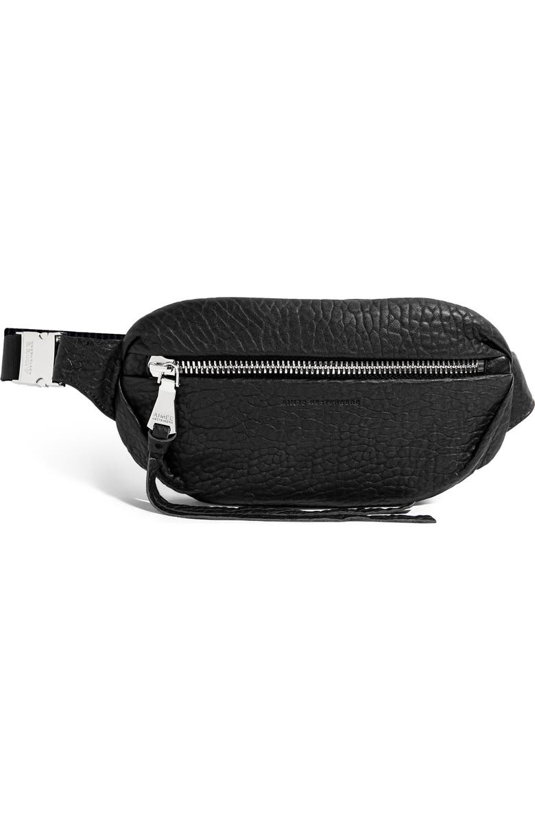 AIMEE Milan Leather Belt Bag, Main, color,
