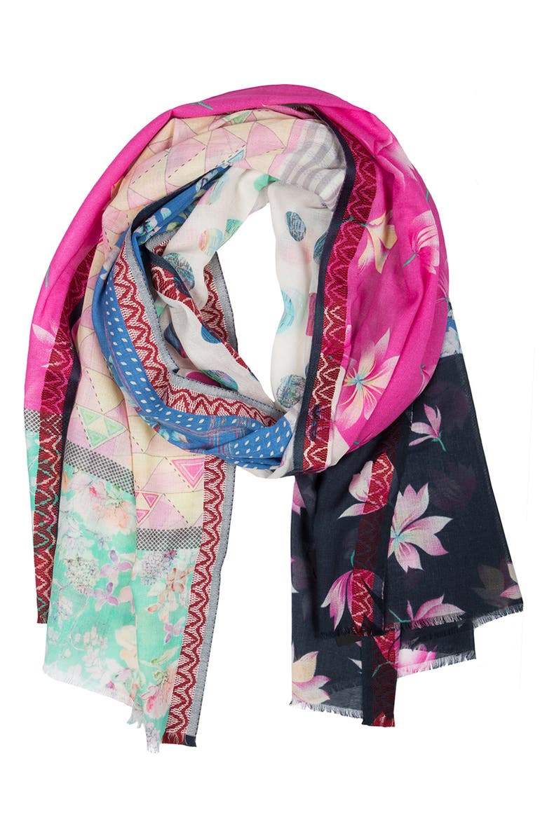 SAACHI Jasmine Floral Scarf, Main, color, 