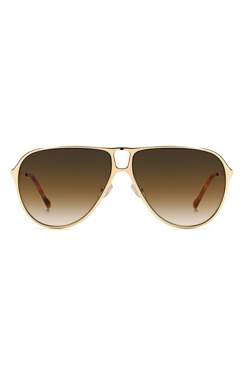 60mm Gradient Pilot Sunglasses