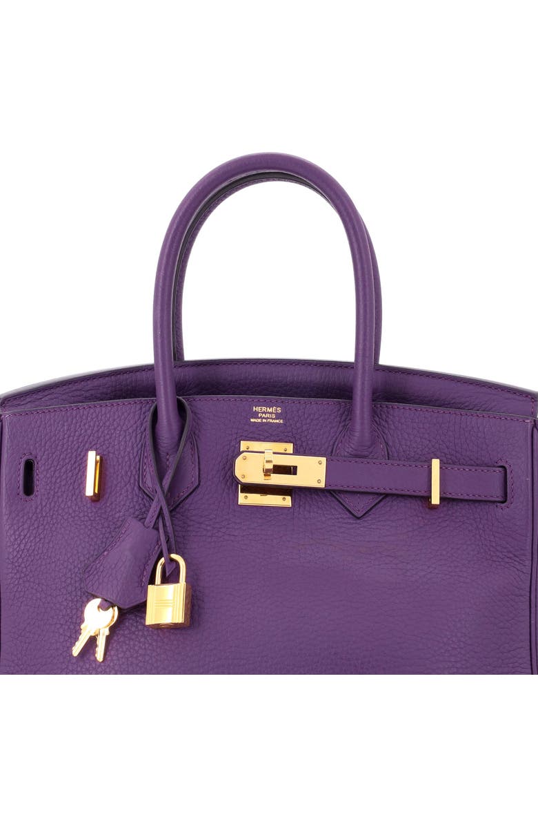 Pre-Owned Hermes Birkin Handbag Purple Togo with Gold Hardware 30, Alternate, color, Ultraviolet