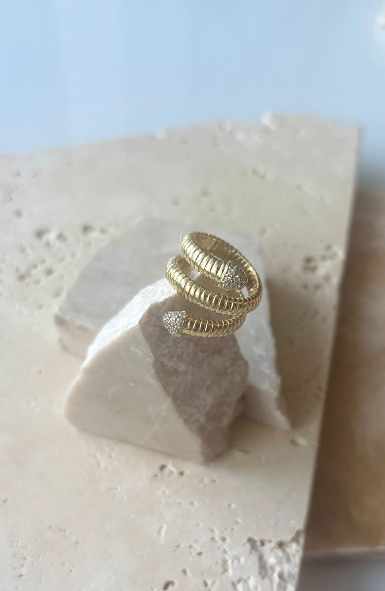 Adornia Coil Wrap Ring, Alternate, color, Gold