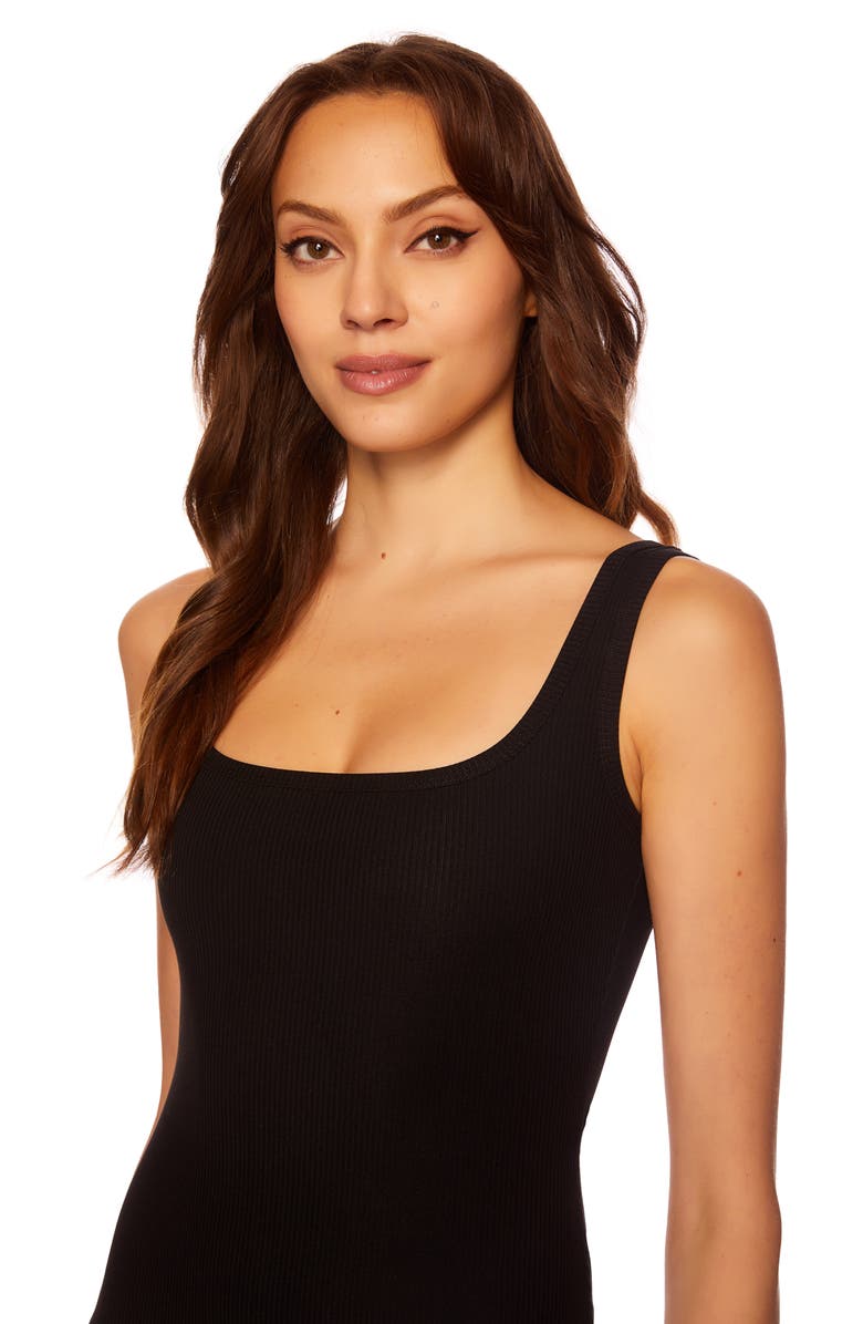 Susana Monaco Square Neck Rib Knit Minidress, Alternate, color,