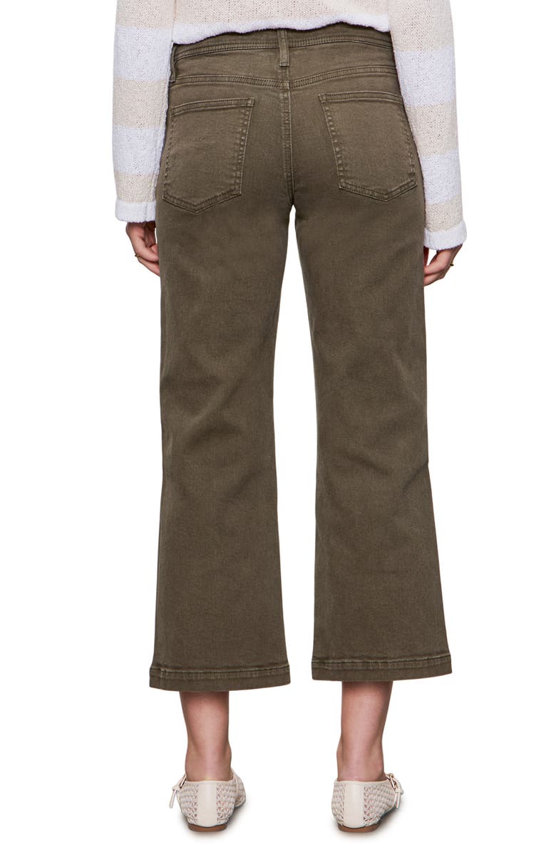 Sanctuary League Stretch Cotton Crop Utility Pants, Alternate, color, Fatigue