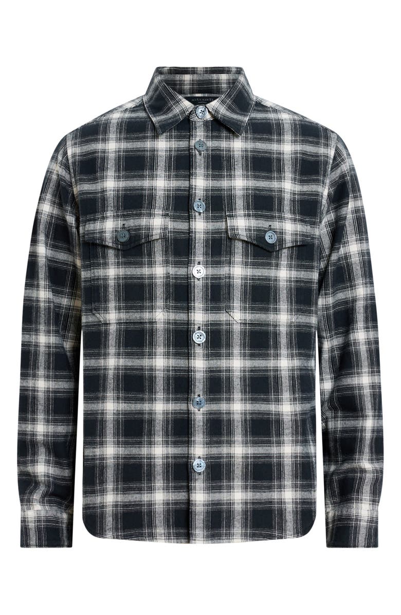 AllSaints Hamura Plaid Long Sleeve Shirt, Alternate, color, 
