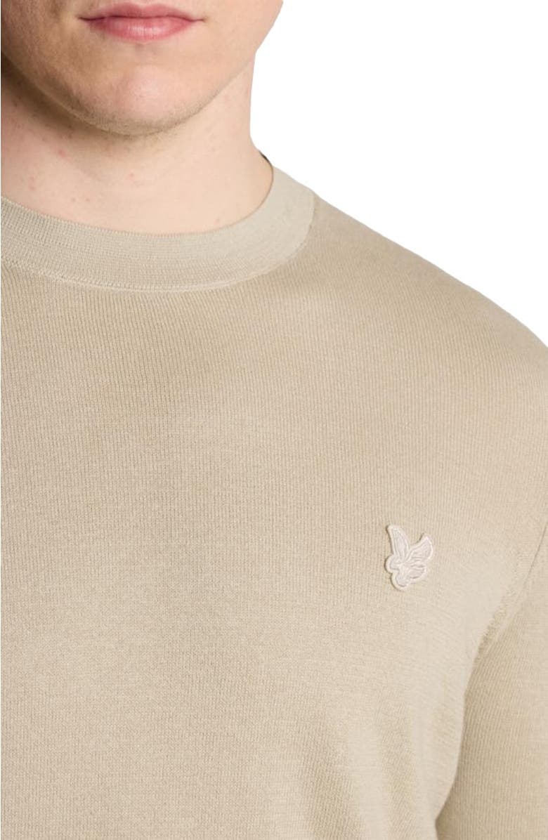 Lyle & Scott Tonal Superfine Crew Neck Sweater, Alternate, color, Willow Grey