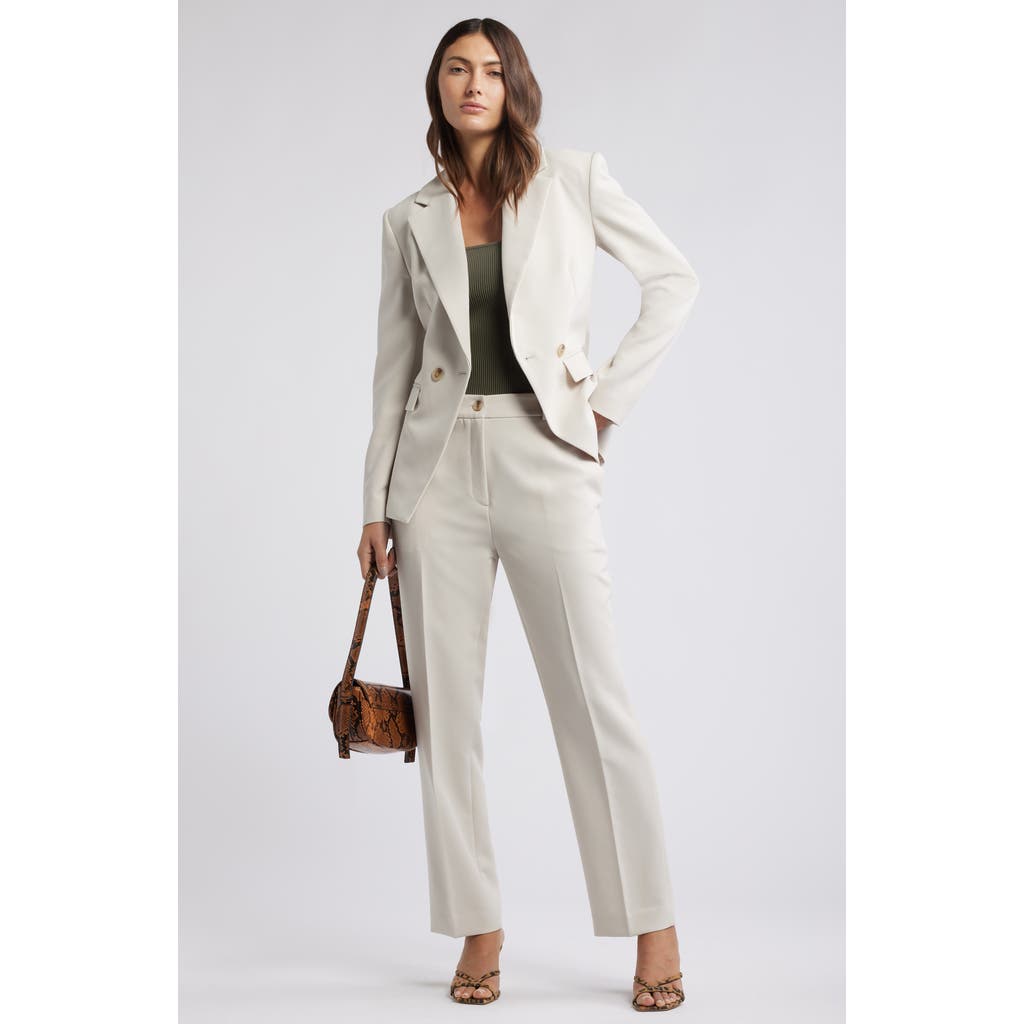 Open Edit The Icon Hourglass Blazer In Beige Pumice