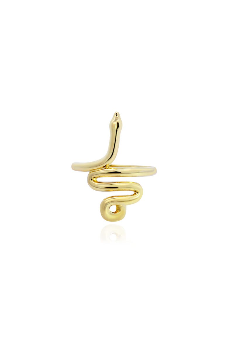 The Lovery Fine Jewelry Golden Snake Ring, Main, color, Yellow Gold