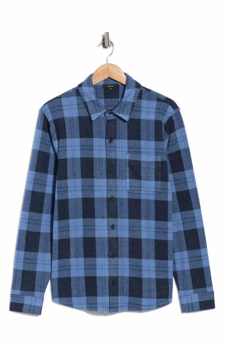 Plaid Knit Shirt Jacket