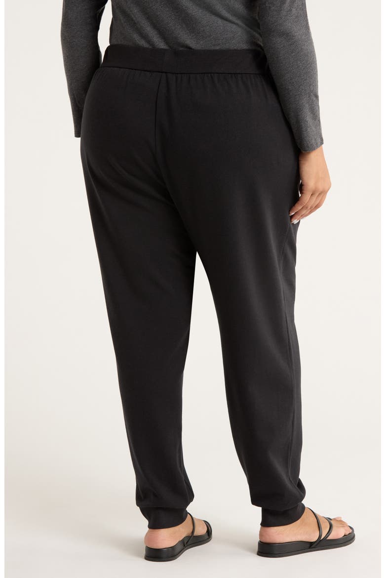 Terry Ankle Pants, Alternate, color, BLACK