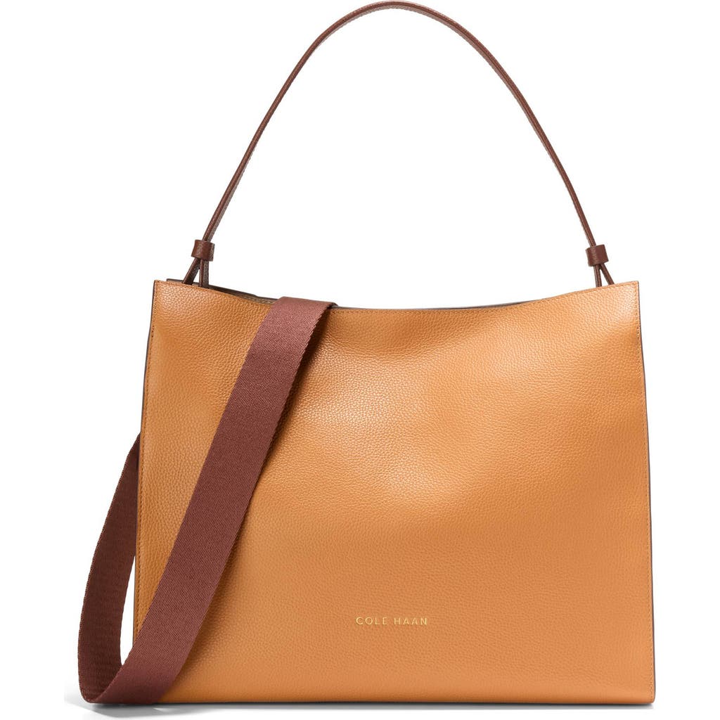 Cole Haan Carryall Medium Shoulder Bag In Neutral Color Block Biscuit