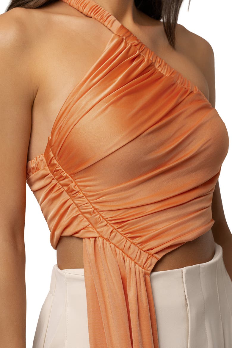 Spotlight Draped Top, Alternate, color, Peach