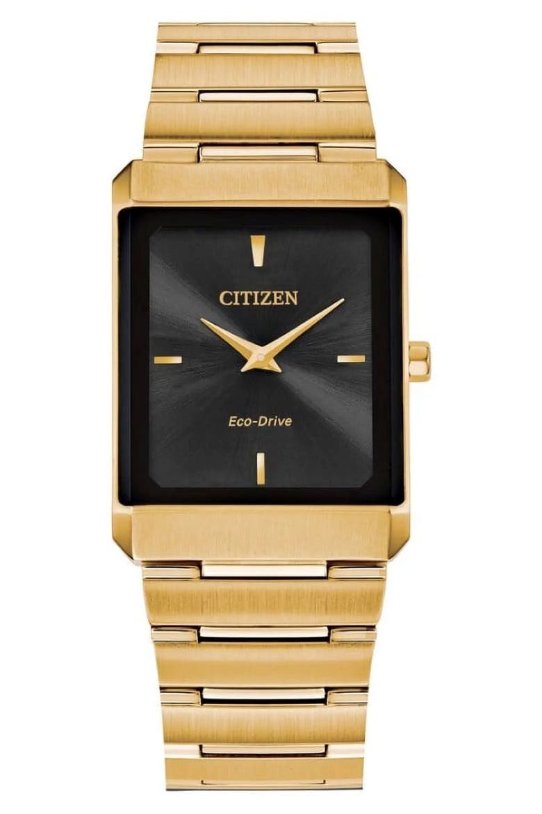 Stiletto Bracelet Watch, 25mm x 6mm, Main, color, GOLD