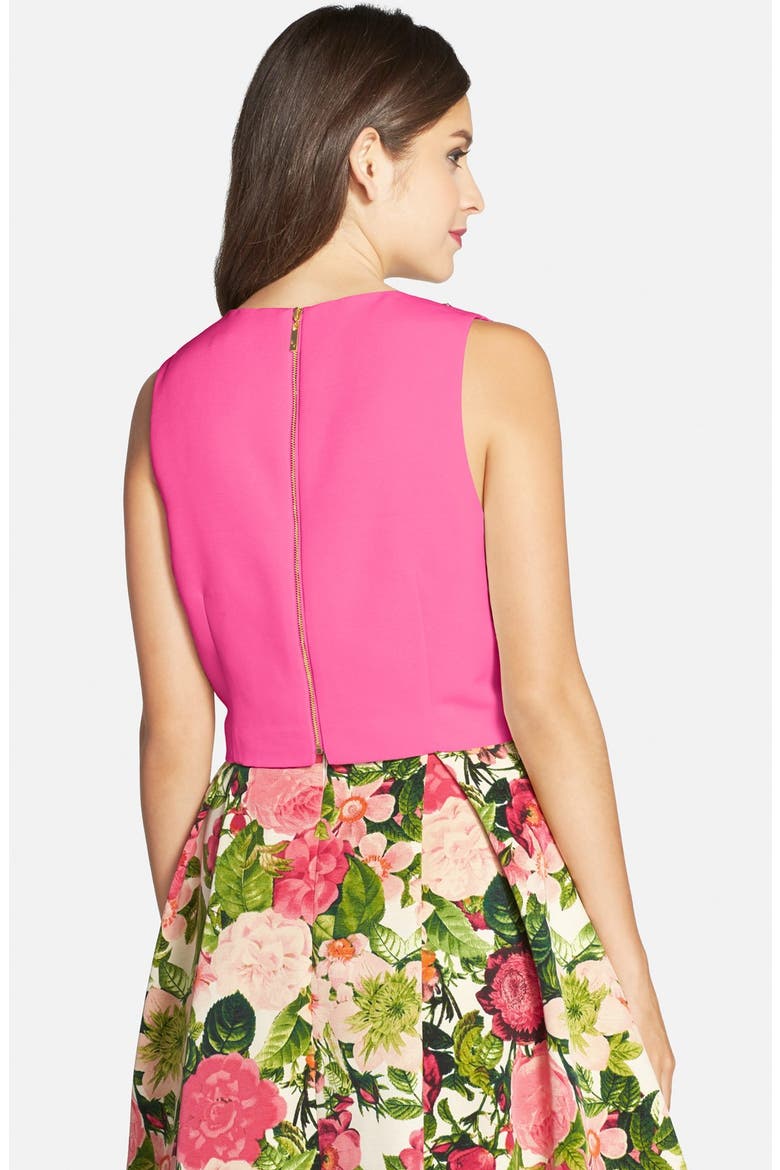 Embellished Faille Top, Alternate, color, PINK