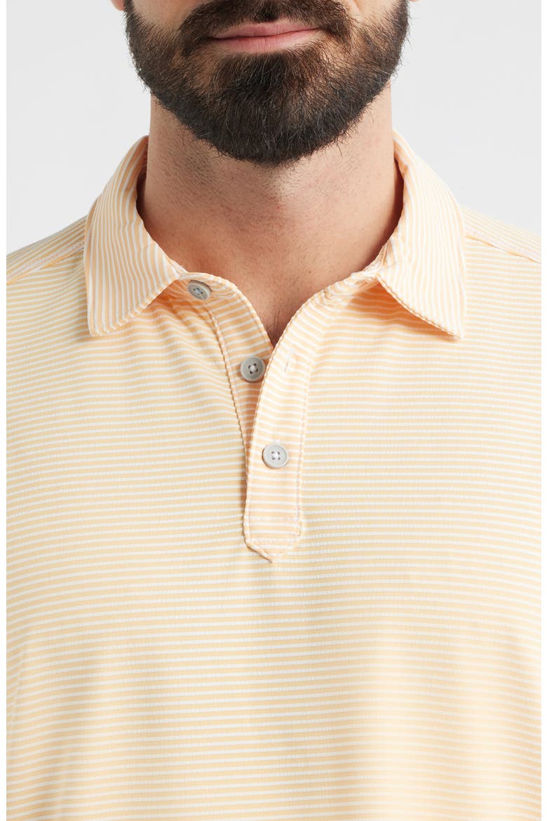 Catch The Wave Stripe IslandZone® Polo, Alternate, color, WHITE PEACH