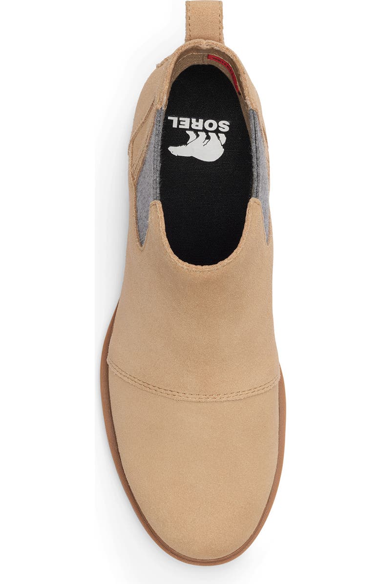 SOREL Emelie III Waterproof Chelsea Boot, Alternate, color, Dusty Tan/ Gum