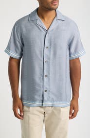 CHÉ Lucena Tile Print Camp Shirt