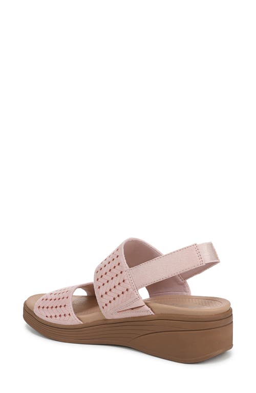 Bzees Women's Festive Washable Slingback Wedge Sandals In Pink