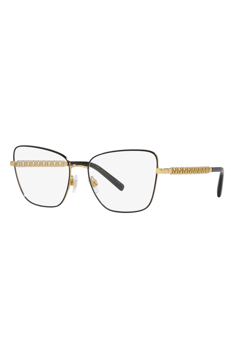 Dolce&Gabbana 57mm Butterfly Optical Glasses, Alternate, color, 
