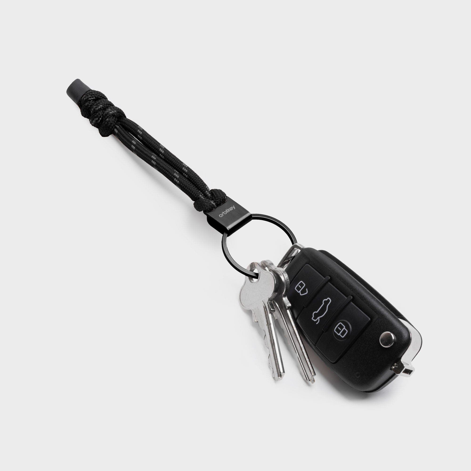 Orbitkey Loop Keychain, Alternate, color, Black