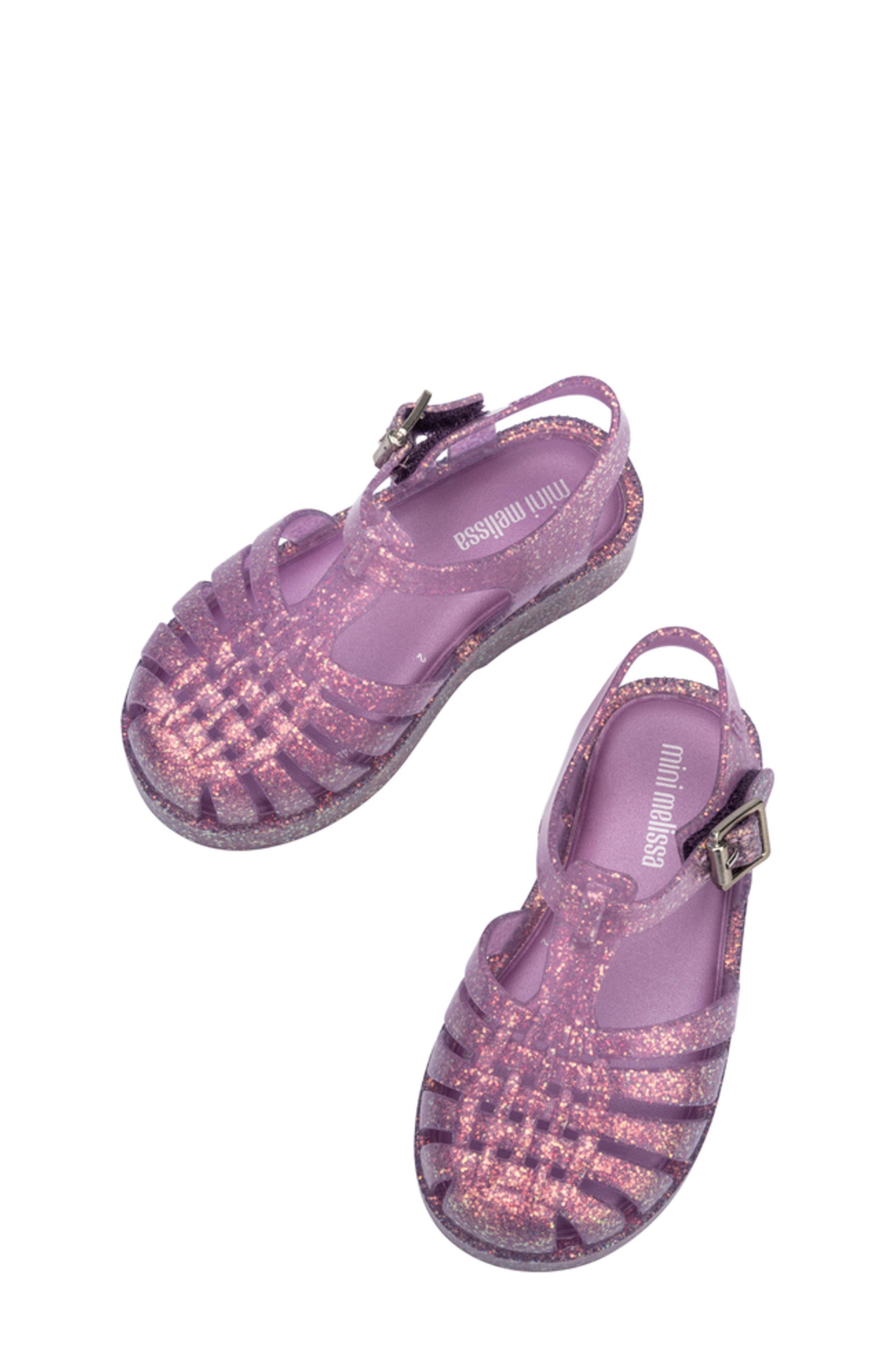 Kids Mini Posses Sandal, Alternate, color, GLITTER LILAC