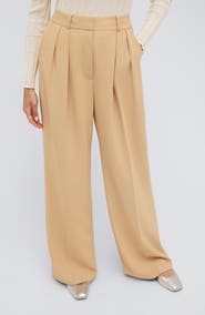 Kenneth Cole Pleated High Waist Wide Leg Pants