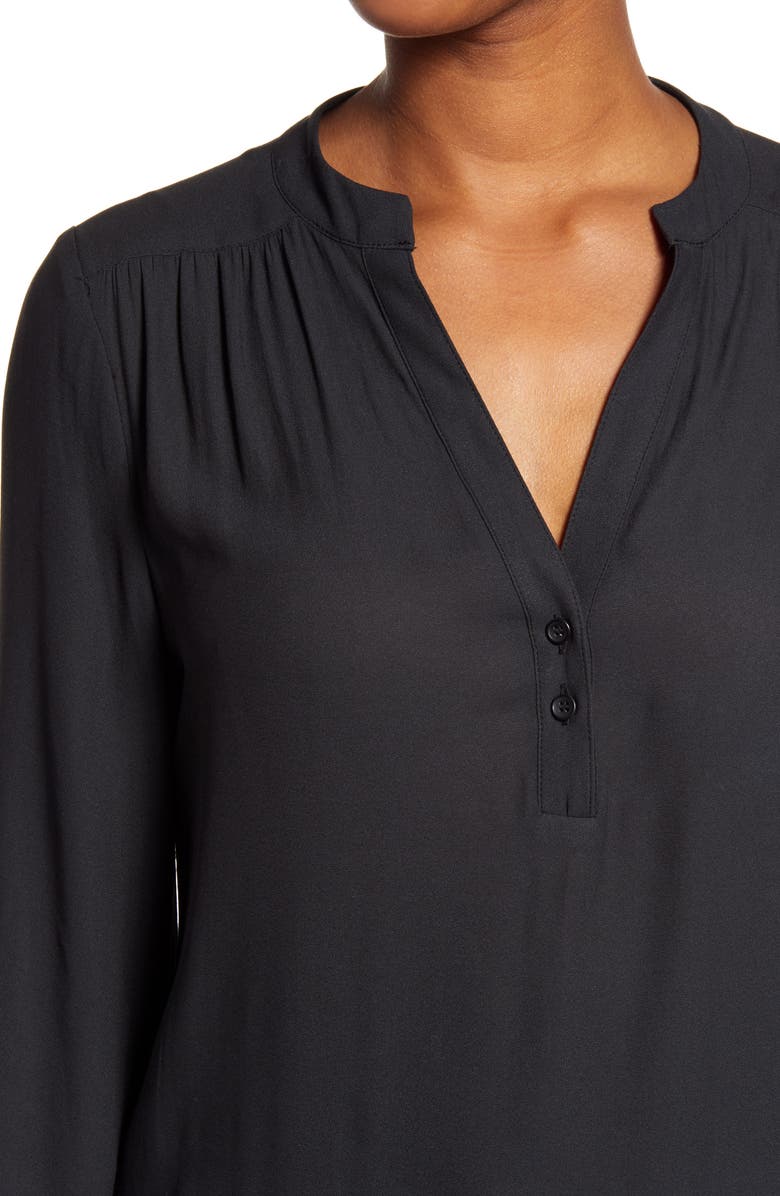 Treasure & Bond Shirred Popover Top, Alternate, color, 