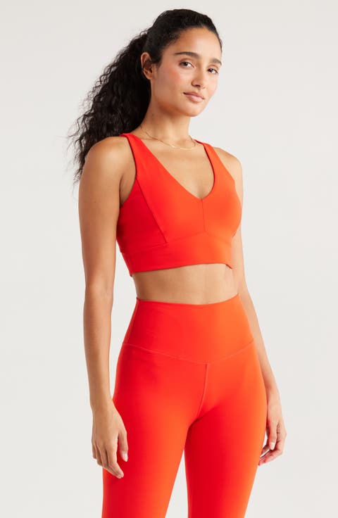 Studio Luxe V-Neck Racerback Sports Bra
