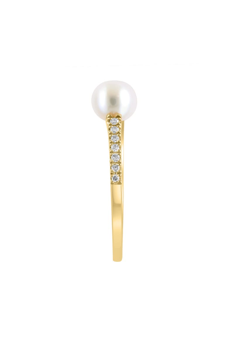 14K Yellow Gold Freshwater Pearl & Diamond Ring, Alternate, color, GOLD MULTI