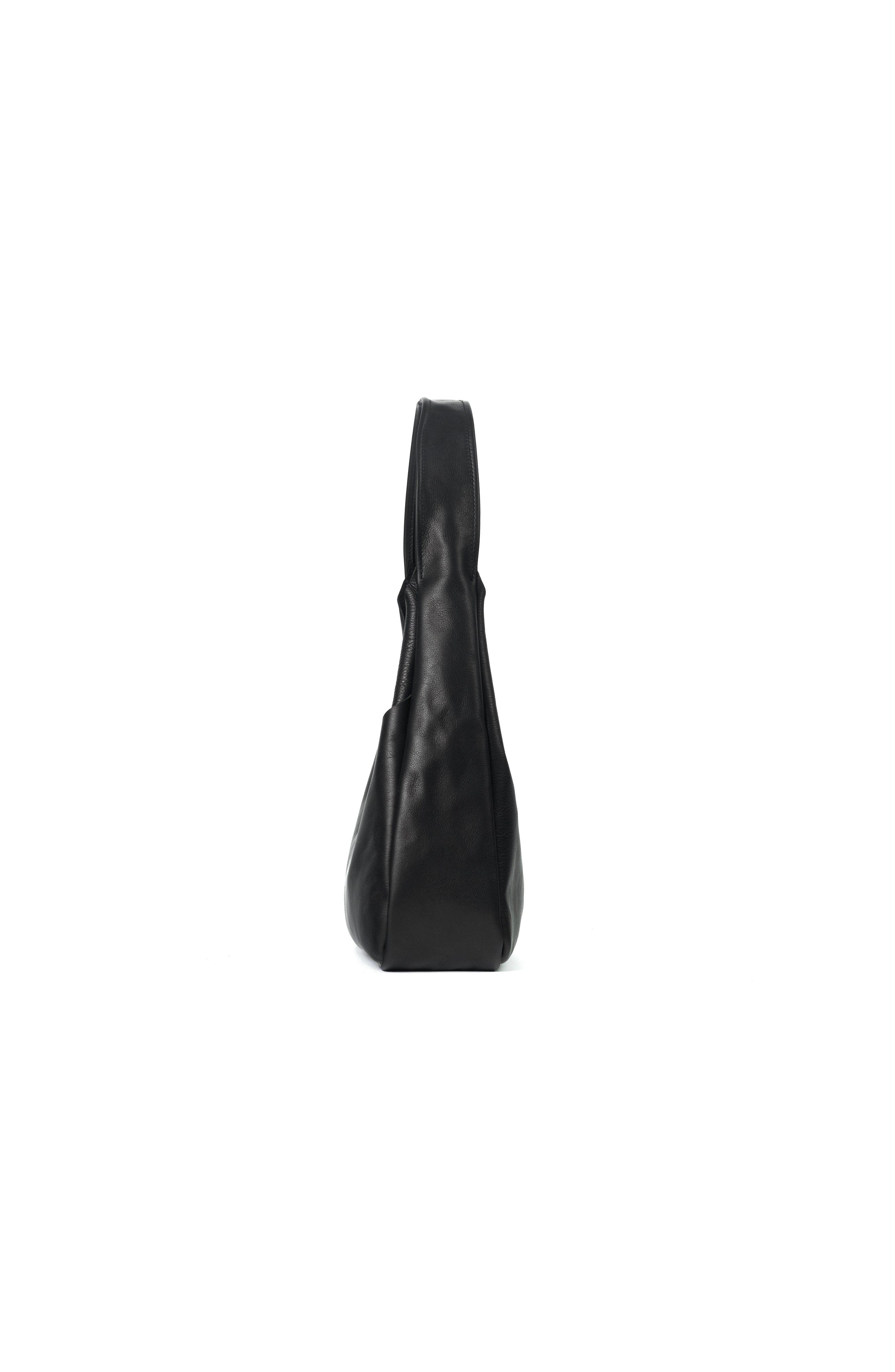 Ezra Arthur Phoebe Leather Hobo Soft Nappa Shoulder Bag, Alternate, color, Black