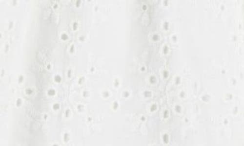 LEVI'S® LEVI'S® FLORAL EYELET PUFF SLEEVE DRESS