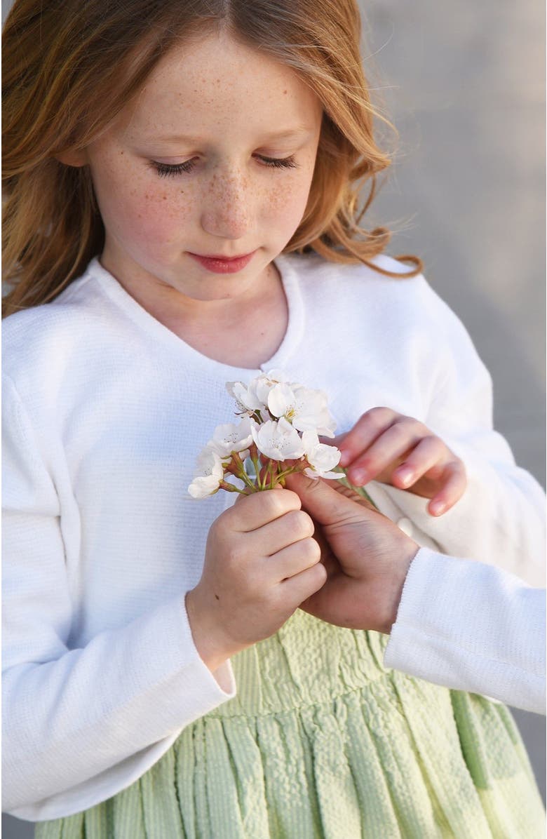 Hope & Henry Girls' Organic Ruched Party Dress, Kids, Alternate, color,