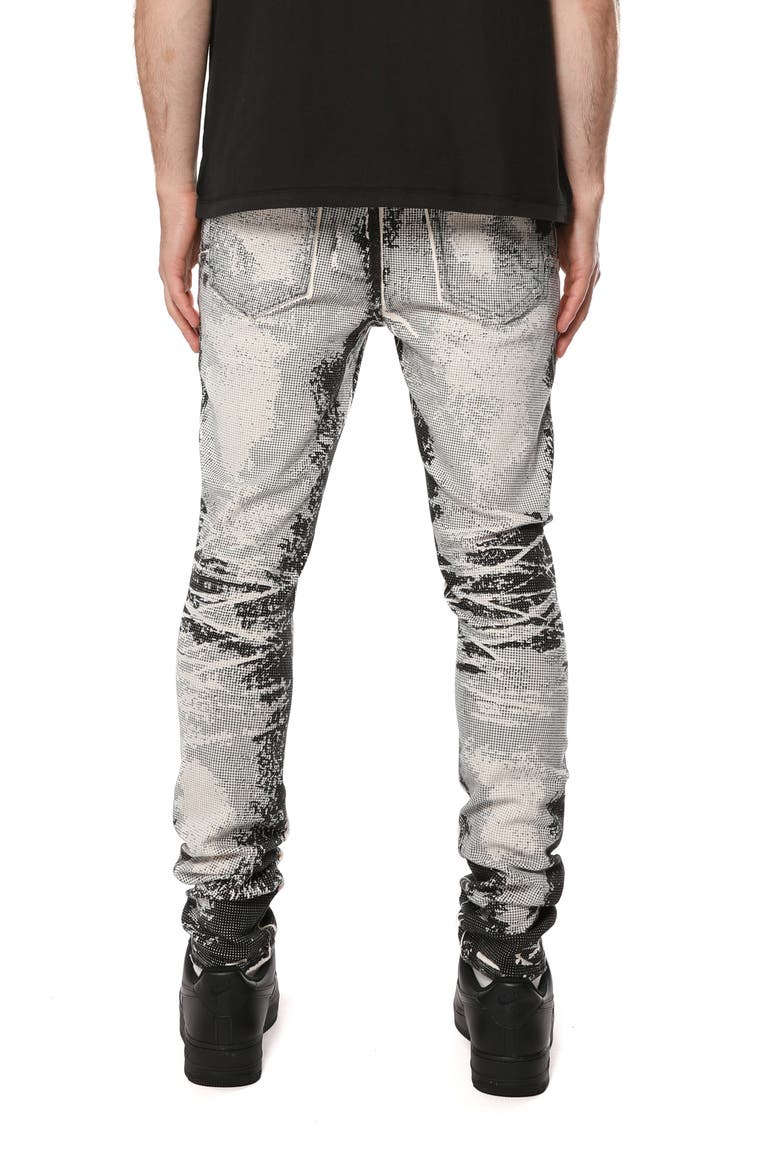 Trompe l'Oeil Skinny Jeans, Alternate, color, BLACK