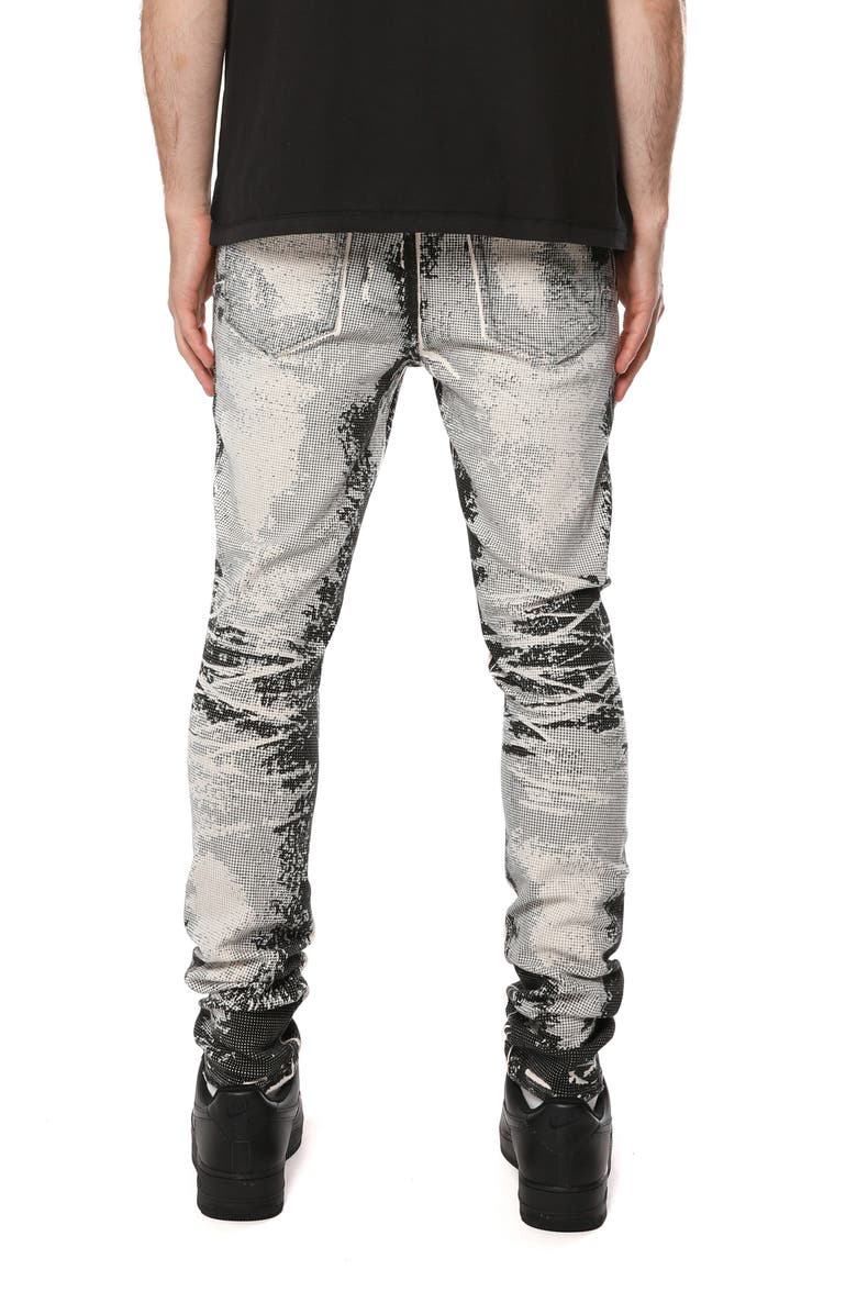 PURPLE BRAND Trompe l'Oeil Skinny Jeans, Alternate, color, Black