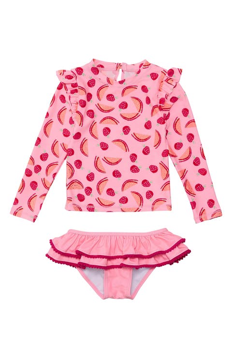 Berry Sweet Two-Piece Rashguard Swimsuit (Baby)