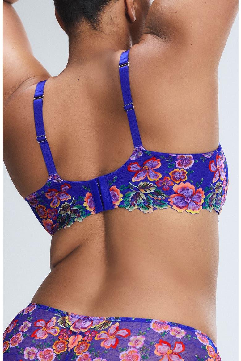 Sunchaser Lace Unlined Plunge Bra, Alternate, color, RENDEZVOUS BLUE