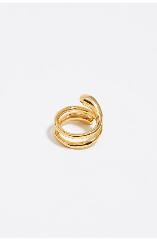 Bimba Y Lola Spiral Ring In Gold