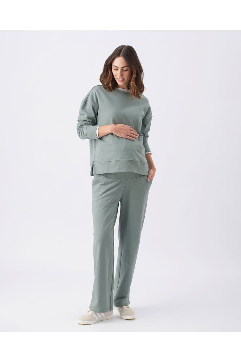 Relax Nursing Sweat Sage, Alternate, color, Green