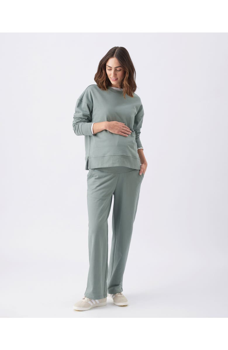 Ripe Maternity Relax Nursing Sweat Sage, Alternate, color, Green