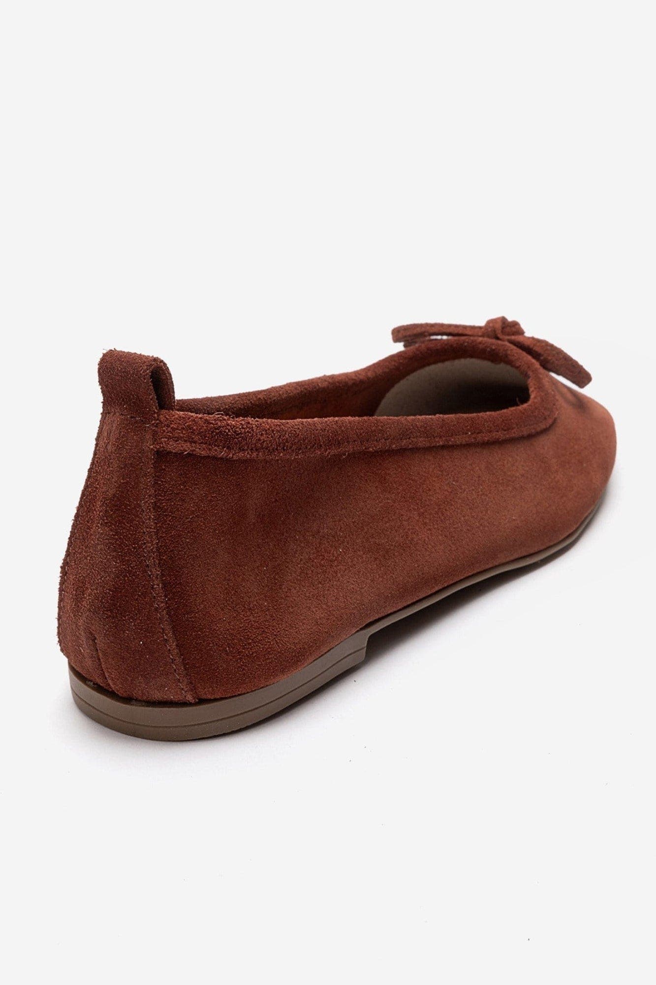 Sosa Leather Ballet Flat, Alternate, color, Terracotta Suede