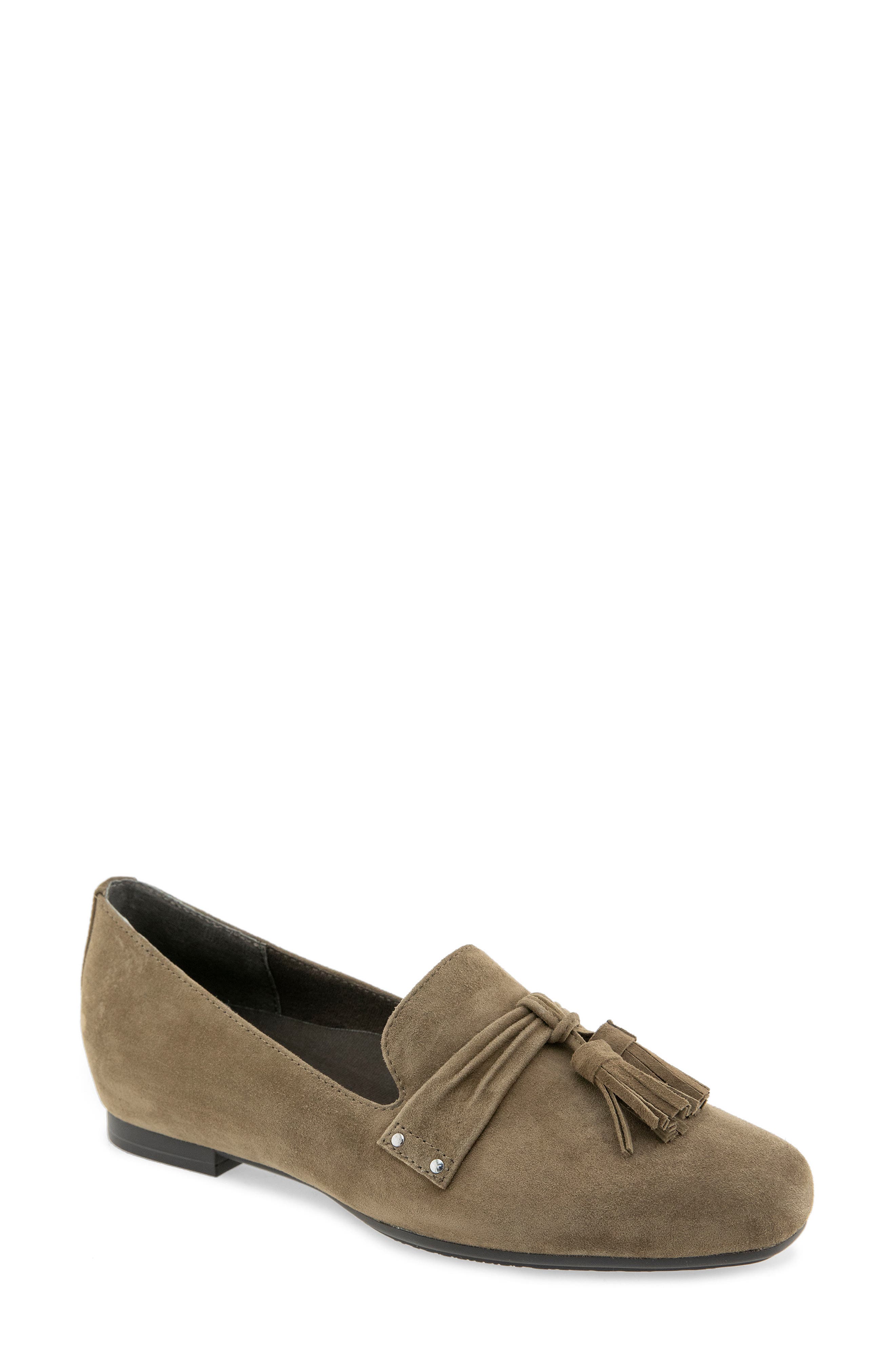 OLIVE SUEDE