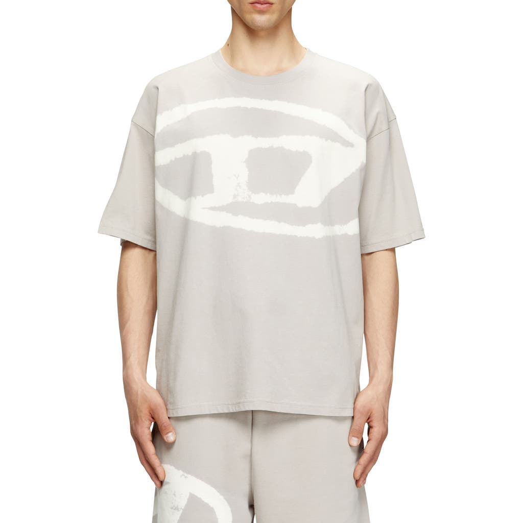 Diesel T-shirt With Bleached Oval D Logo