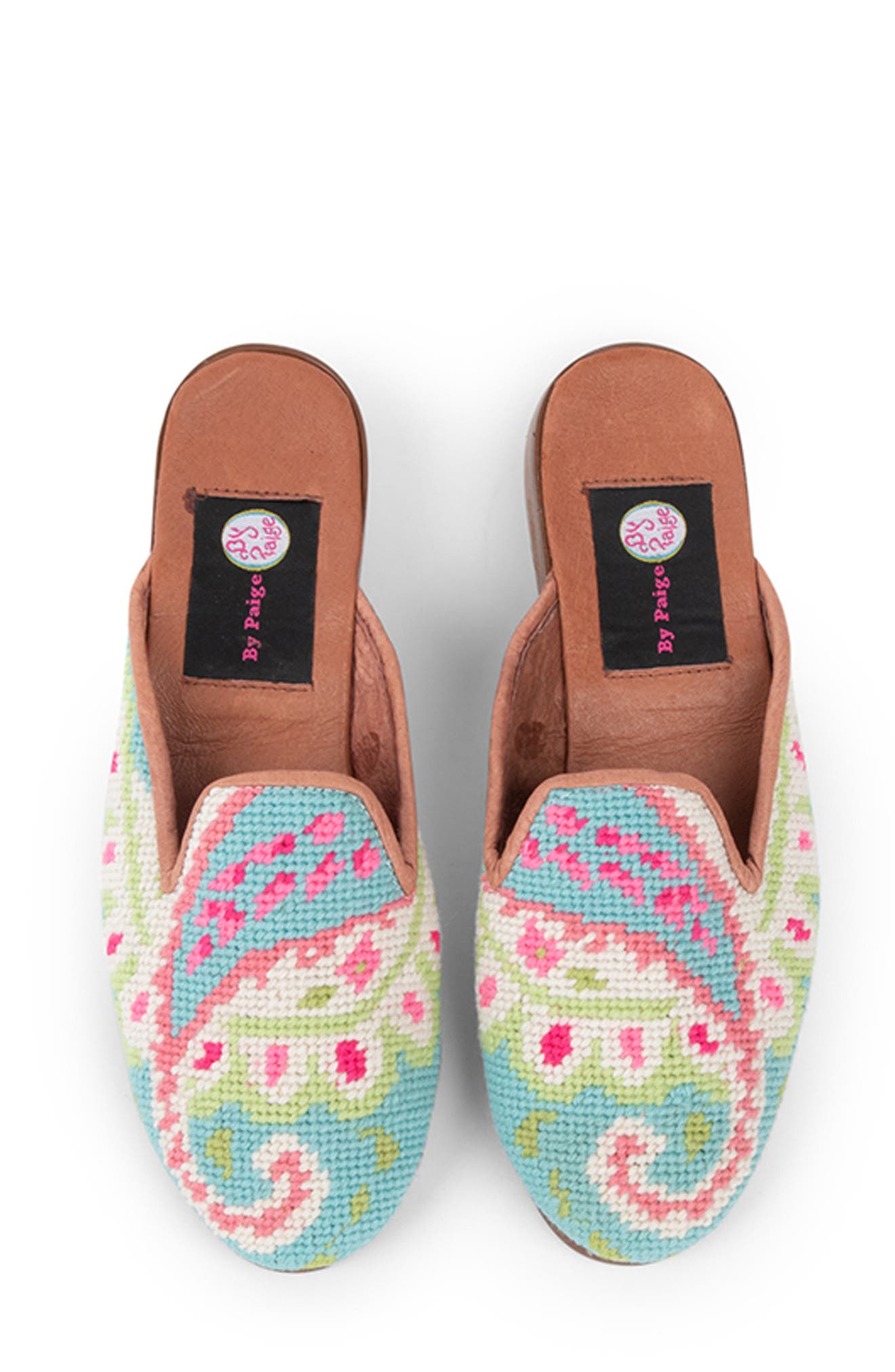ByPaige Needlepoint Paisley Mule, Alternate, color, Preppy Paisley