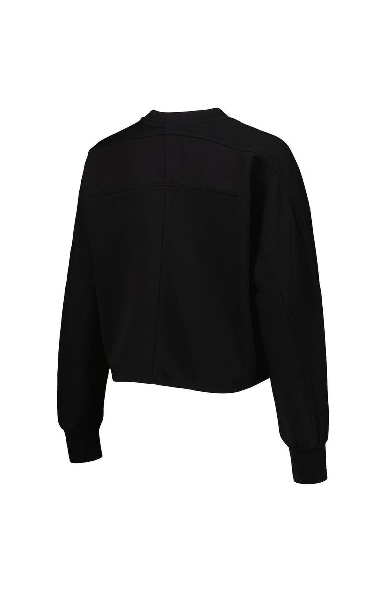 GAMEDAY COUTURE Women's Gameday Couture Black Texas Longhorns Back To Reality Colorblock Pullover Sweatshirt, Alternate, color, 