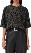 AllSaints Lenny Animal Print Cotton T-Shirt