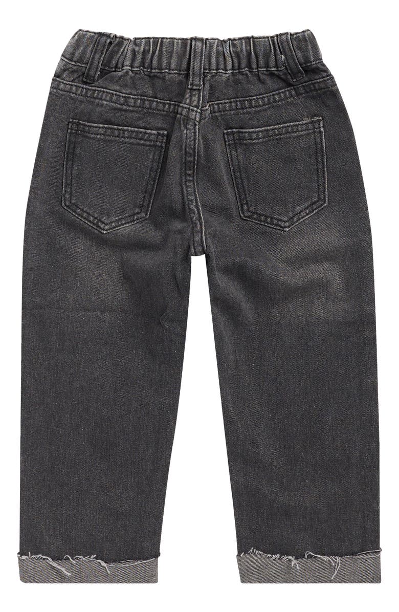 Doe A Dear Kids' Rhinestone Stripe Jeans, Alternate, color, Black